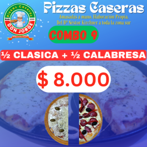 COMBO 9 - Media Clásica + Media Calabresa